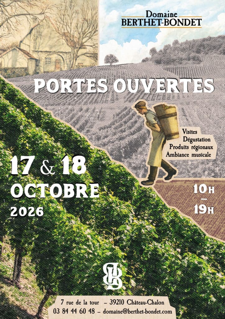 Affiche Portes Ouvertes 2026 Domaine Berthet-Bondet